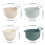 4 Pcs Plastic Mixing Bowl Set Reusable Plastic Nesting Mixing Bowl Multifunctional Nesting Container for Kitchen Cooking Baking 2