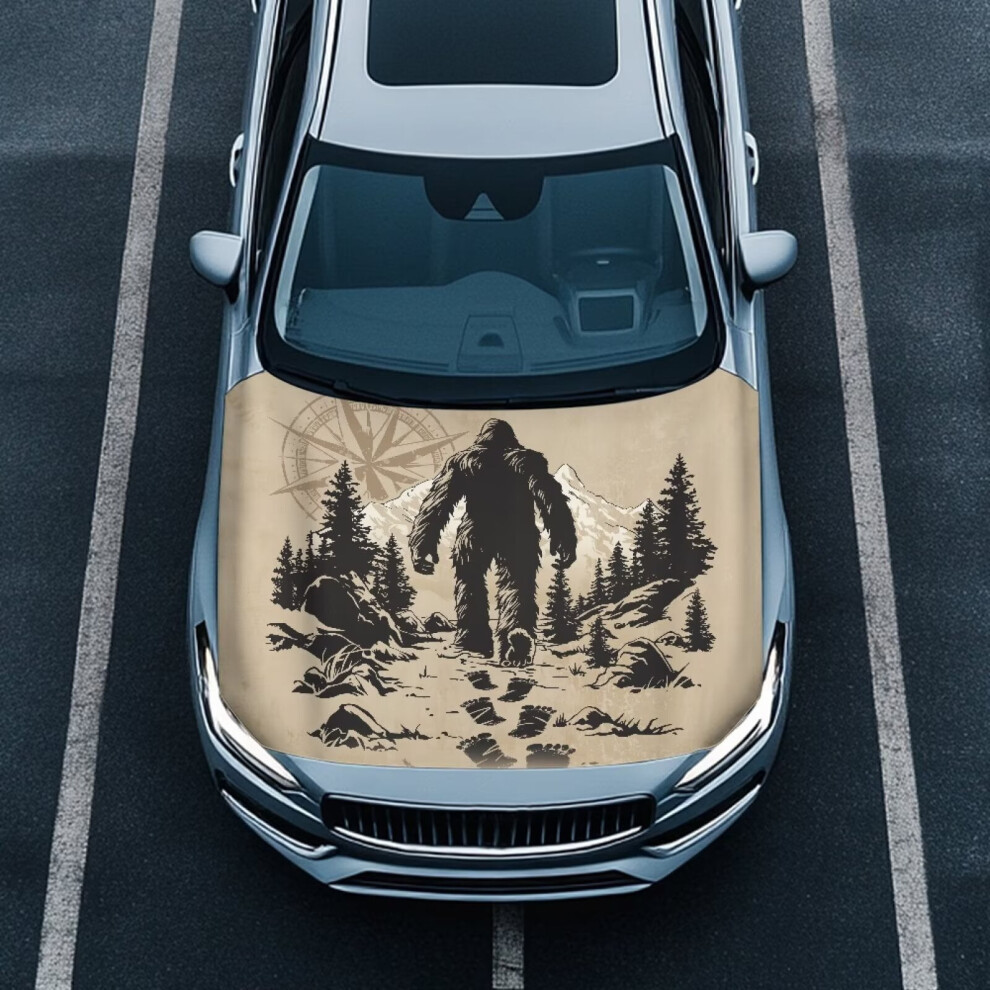 Gorilla Car Hood Cover With Straps, Windproof Protector Compatible With Cars 9399596745916