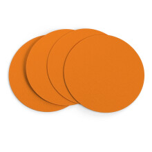 Orange Round Placemats Set of 4,15 inch Table Mat for Kitchen Dining Table Decoration
