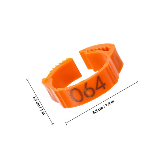 100St Plastic Pootringen Kippen En Pluimvee Kleur 1