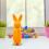 Osterkranz für Kinder mit Hasenfigur und Schleife 5