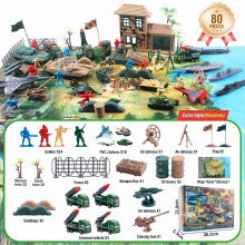 Battlefield Playset with Vehicles and Accessories 80 Pieces