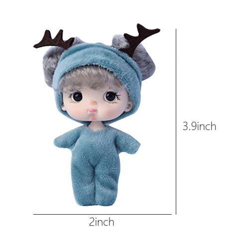 3.5 Inch Soft PVC Doll with Detachable Clothes 2