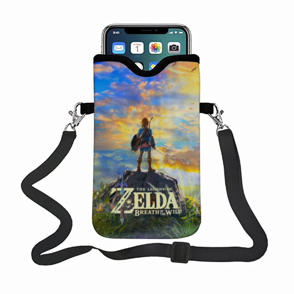 The Legend Of Zelda Phone Bag, Featuring An Adjustable Strap Small Pouch Ideal For Carrying Most Smartphones. 9558830207232