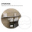 White Wall-Mounted Toilet Paper Holder Iron 4-Pack 3