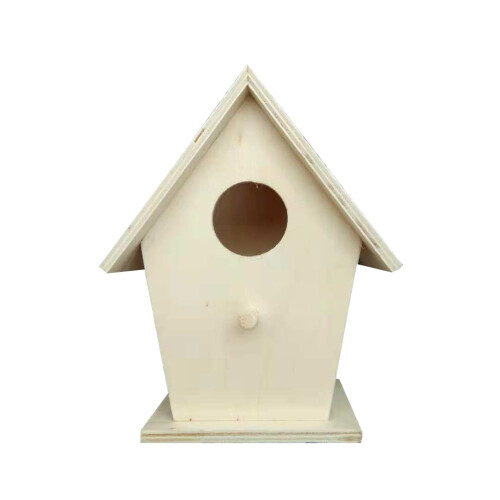 ROSENICE Unfinished Wood Birdhouse 1 Pack 2