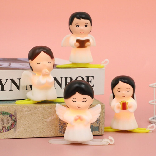 Ensemble de 20 sculptures d'anges en vinyle sans marque 1