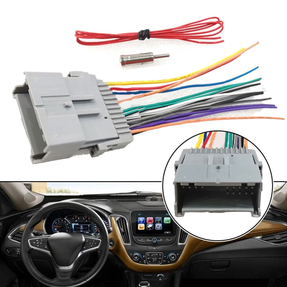Car Stereo Am Fm Radio Wire Harness Cable Adapter Fm Adapter Connector For Buick For Chevy For Gmc For Pontiac 9558830207539