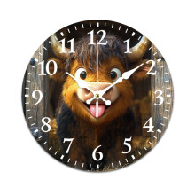 Naughty Cow Retro Wall Clock – Mute, Battery-Powered, Compatible with Home, Living Room, Kitchen & Office Decor