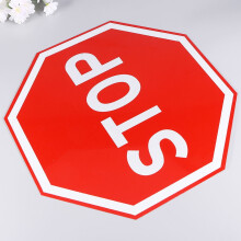 1Pcs Red White Octagon Stop Sign for Garage Caution Sign 30 x 30 x 0.1in