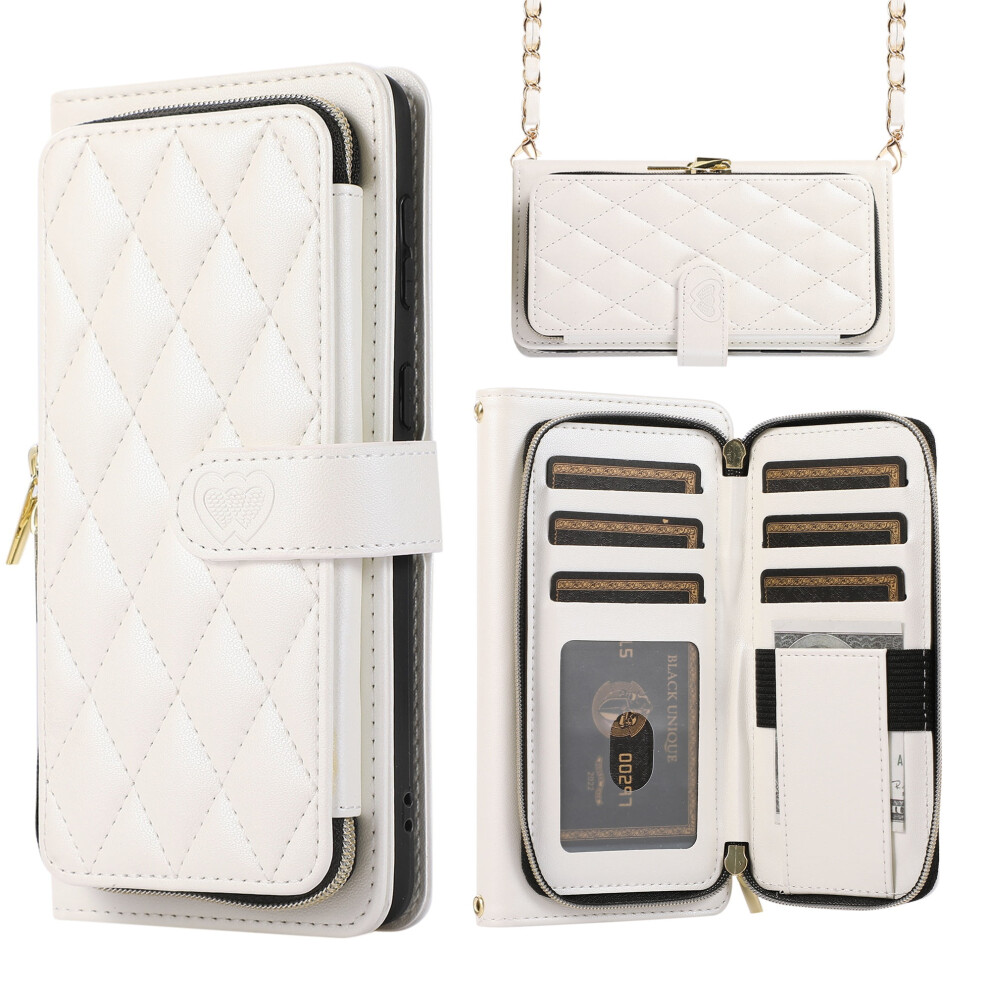 Samsung S24 Ultra Wallet Case With Card Slots & Crossbody Strap Â Compatible With Samsung Galaxy S24 Ultra White 9399596257464