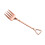 Deyared gaffel i rustfritt stål – roségull, 12 cm 2
