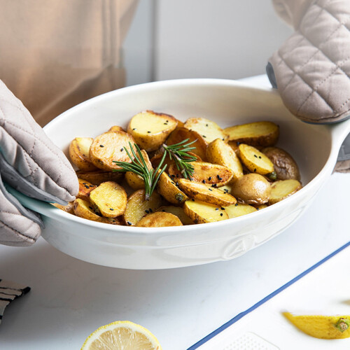 Kitchen Insulation Baking Gloves Left Right High Temp Soft 2