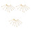 24Pièces Boucles D'oreilles Industrielles Dorées Design Simple 2