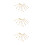 24Pièces Boucles D'oreilles Industrielles Dorées Design Simple 3