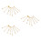 24Pièces Boucles D'oreilles Industrielles Dorées Design Simple 4