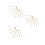 24Pièces Boucles D'oreilles Industrielles Dorées Design Simple 6