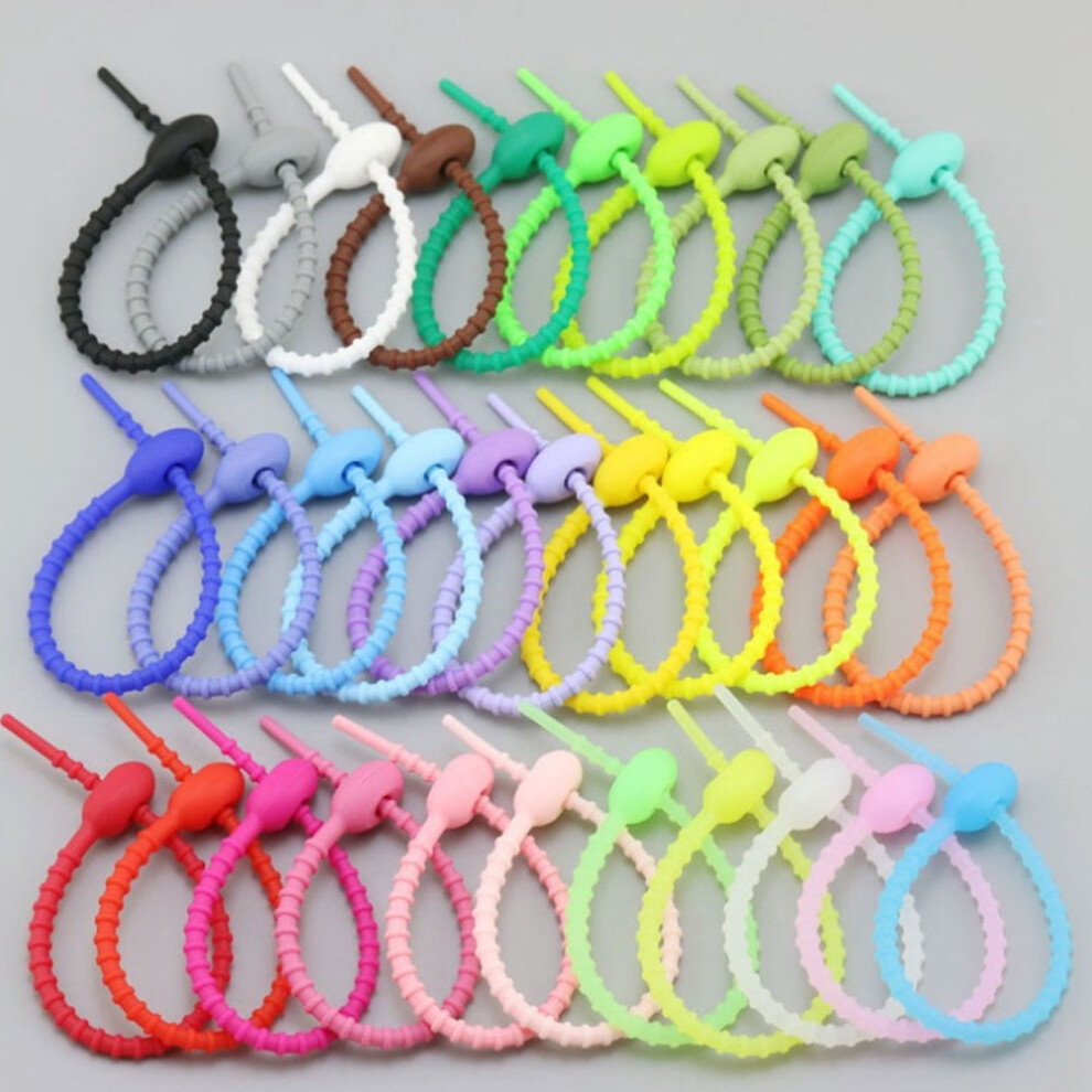 Silicone Cable Ties Self-Locking 10 Pcs 9399596269788