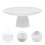 RENACLIPY Stable White Ceramic Cake Plate for Kitchen Elegant Dessert Stand 2