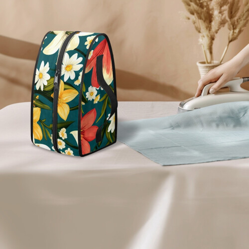 Floral Pattern Steamer Carrying Case (11.8x6.69x5.5 In) Polyester, Case Only 2