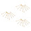 24Pièces Boucles D'oreilles Industrielles Dorées Design Simple 8