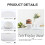 RENACLIPY Stable White Ceramic Cake Plate for Kitchen Elegant Dessert Stand 5