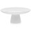 RENACLIPY Stable White Ceramic Cake Plate for Kitchen Elegant Dessert Stand 6