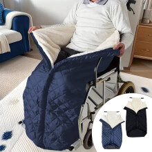 Wheelchair Blankets for Adults & Elderly – Lightweight Fleece Lap Blanket, Universal Wheelchair Cover Compatible with Manual and Powered Wheelchairs