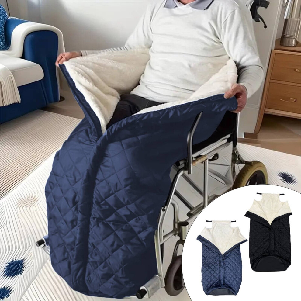 Blue Wheelchair Blankets For Adults & Elderly Â Lightweight Fleece Lap Blanket, Universal Wheelchair Cover Compatible With Manual And Powered Wheelchairs
