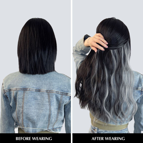 (A) Gradient V-Neck Wig for Cosplay & Parties 1