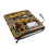 Polyester Book Protector & Organizer with Handle – Compatible with Stationery, Accessories, Wolf Head, Sunflowers 3