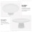 RENACLIPY Stable White Ceramic Cake Plate for Kitchen Elegant Dessert Stand 8
