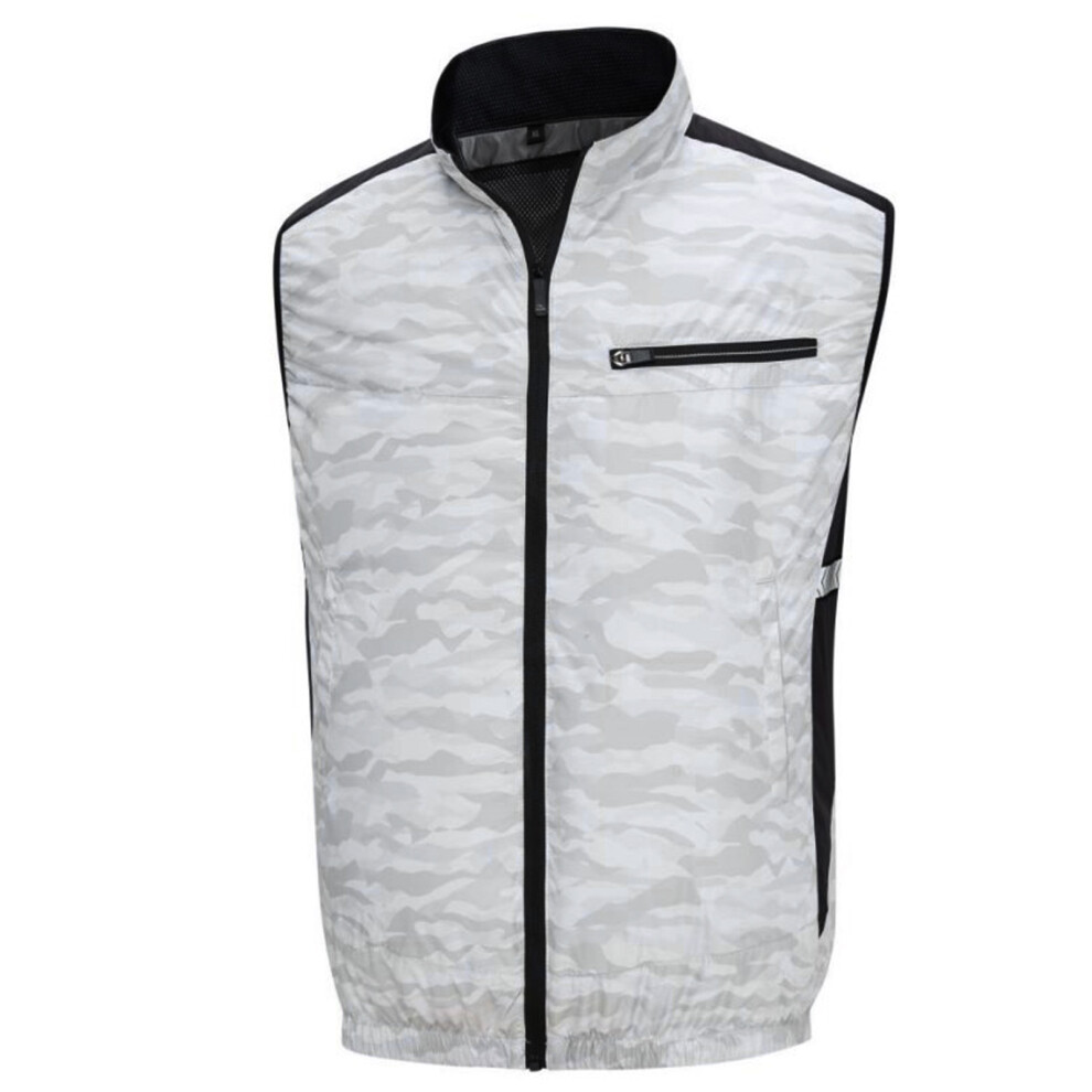 Cooling Fan Vest Silver Camouflage, 5V Usb Evaporative Wearable 8221387607404