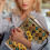 Polyester Book Protector & Organizer with Handle – Compatible with Stationery, Accessories, Wolf Head, Sunflowers 6