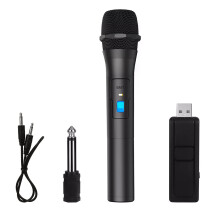 Wireless Microphone VHF for Karaoke Singing Speech Wide Frequency Range USB Receiver & Adapters