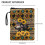 Polyester Book Protector & Organizer with Handle – Compatible with Stationery, Accessories, Wolf Head, Sunflowers 7