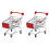 2Pièces Chariot Jouet Rouge Mini Rangement Table Enfants 1