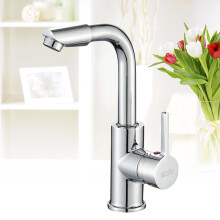 Kitchen Sink Faucet Silver Drip Free Operation User-Friendly Design