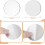 10 pcs silver round acrylic mirrors 5.91 in 2