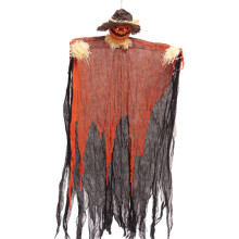Halloween hängande pumpafågelskrämma 70 tum med blinkande