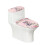 Polyester Toilet Top Cover with Elastic Bottom 2-Piece Set 1