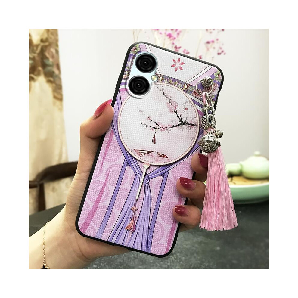 Blu G53 Phone Case Â Dirt-Resistant, Shockproof Silicone Tpu Cover With Tassel & Bell, Waterproof, Chinese Style 9085618494275