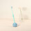 Ceramic Toothbrush Holder Round Blue 1.65 x 1.18 Inch 4
