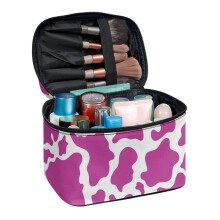 Make-upkwastenhouder, cosmetische reistas, polyester met koeienprint