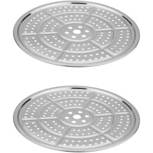 2-Pack Stainless Steel Canner Rack, 12.6" Round Pressure Canning Rack for Steaming, Cooking, Baking – Compatible with Standard Pressure Canners