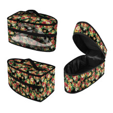Organisateur anti-poussière en fer, motif hibiscus, 1 pièce