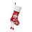 Julstrumpa med tomtedocka 45x20 cm vit fluffig 1