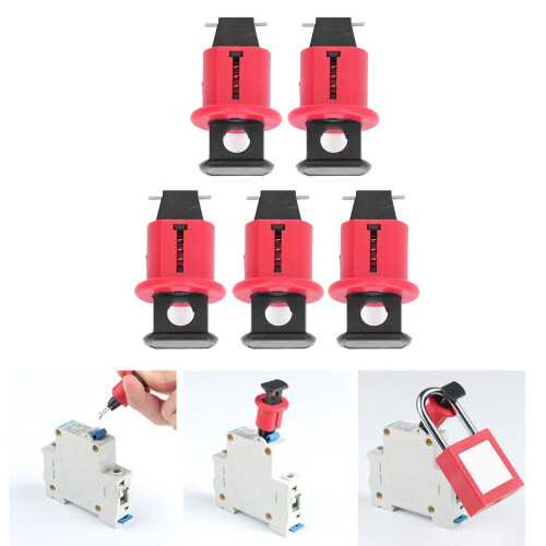Miniature Circuit Breaker Lockout Device 3/8in Pin 5-Pack 2