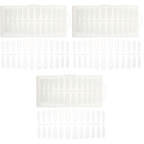 Ongles Artificiels Blancs Plein Couvrant Pour 1