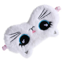 Eye Sleep Mask Light Block Plush 1 Pair For Noon Nap